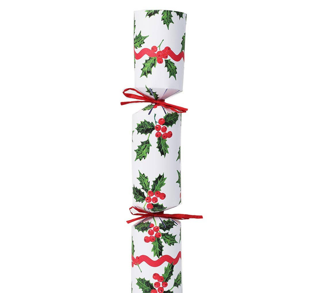 White and Holly Christmas Crackers