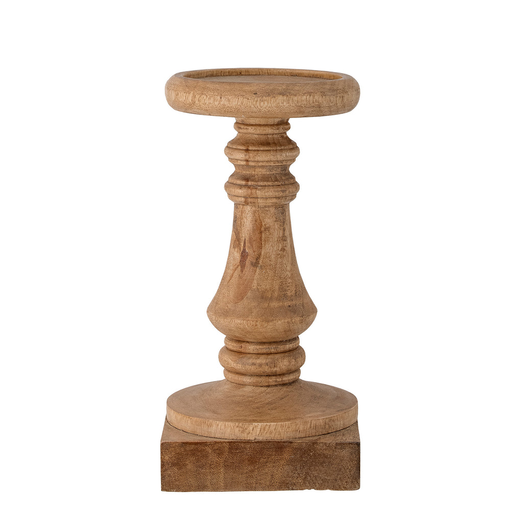 Rustic Wooden Candlestick