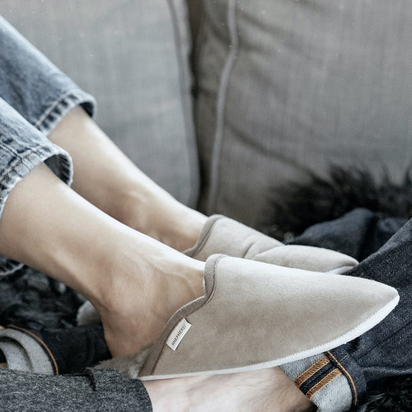 Cleo sheepskin mule slippers by Shepherd of Sweden