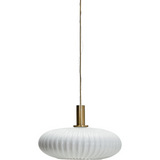 White Glass Pendant Light Fort Antique Brass 