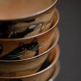 Gohobi Handmade Black Ink Hand-painted Cat