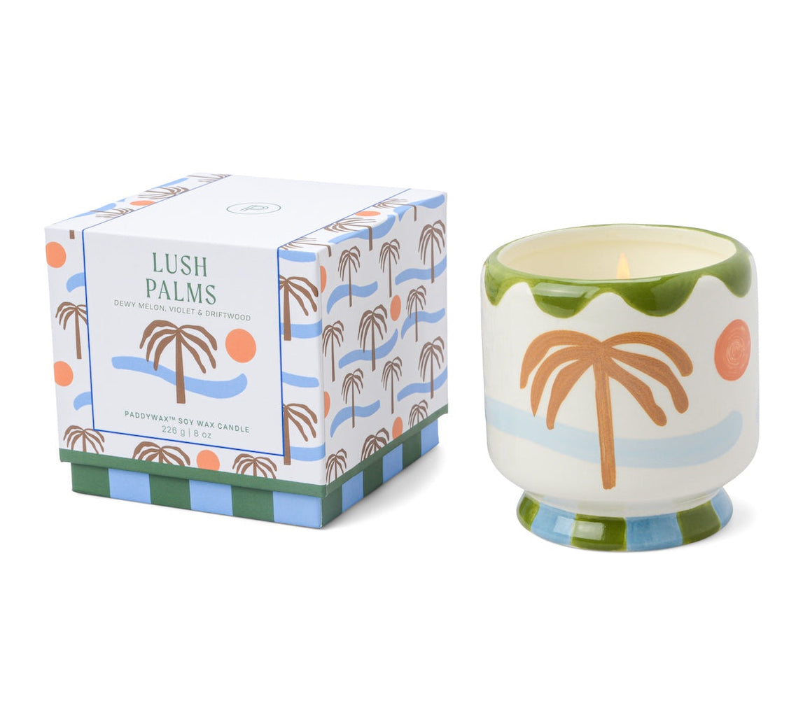 Adopo Lush Palms scented Candle by Paddywax