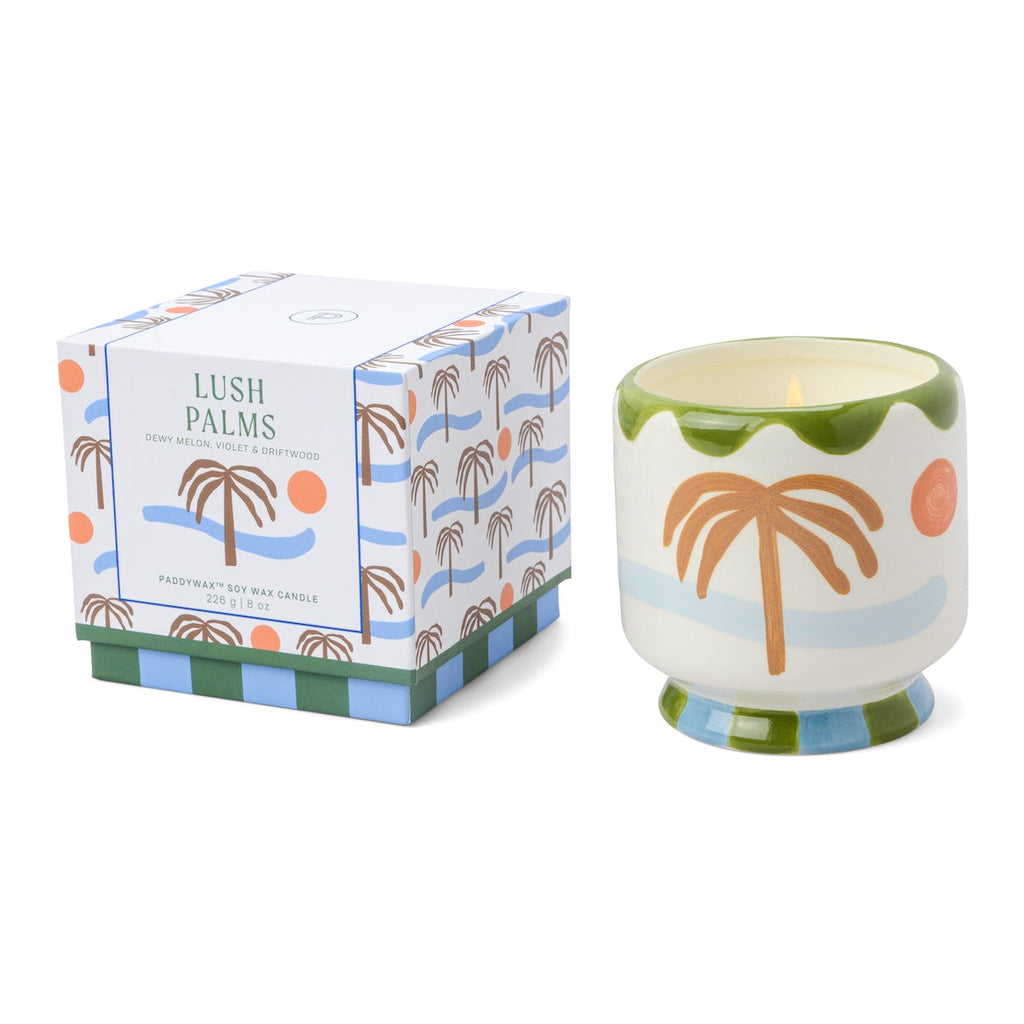 Adopo Lush Palms scented Candle by Paddywax