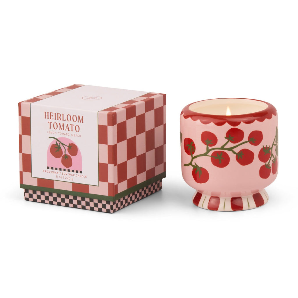 Adopo Heirloom Tomato Hand Painted Candle