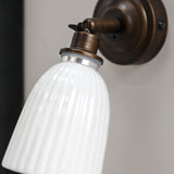 Alma bathroom wall light in bronze by Garden Trading