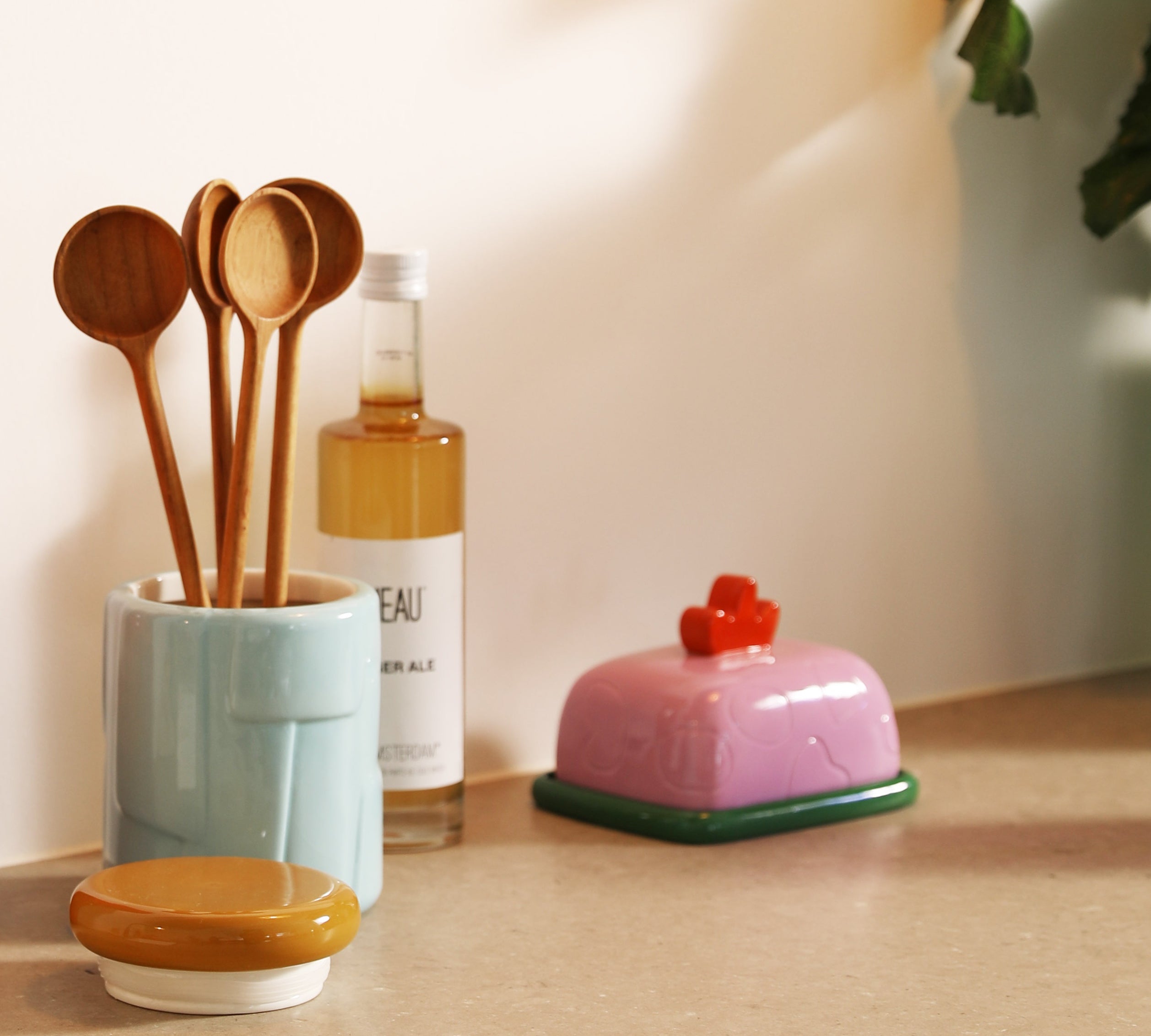 Butter Dish Sketch in Lilac by Klevering