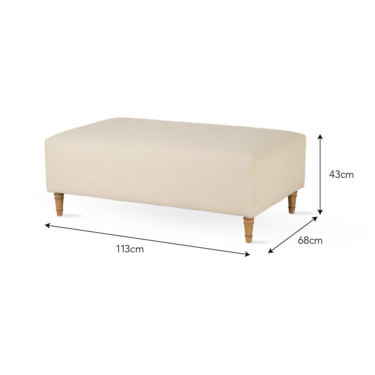 Aldwyn Footstool by Garden Trading
