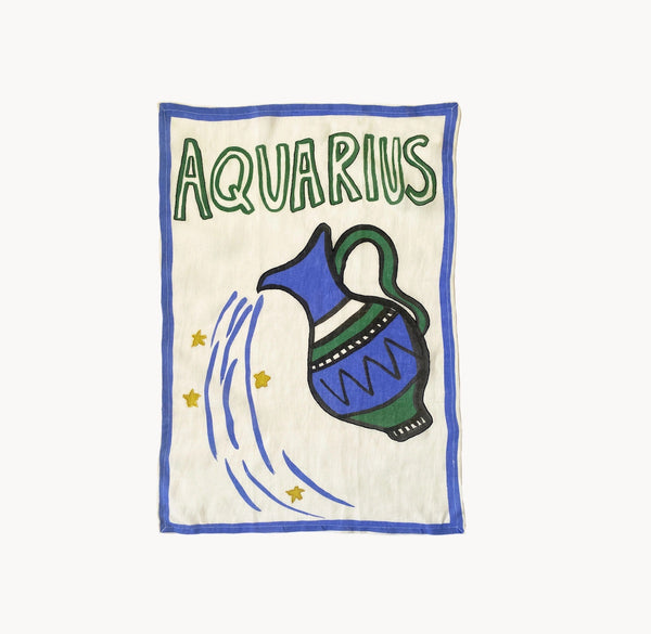 Aquarius Tea Towel by Amuse La Bouche