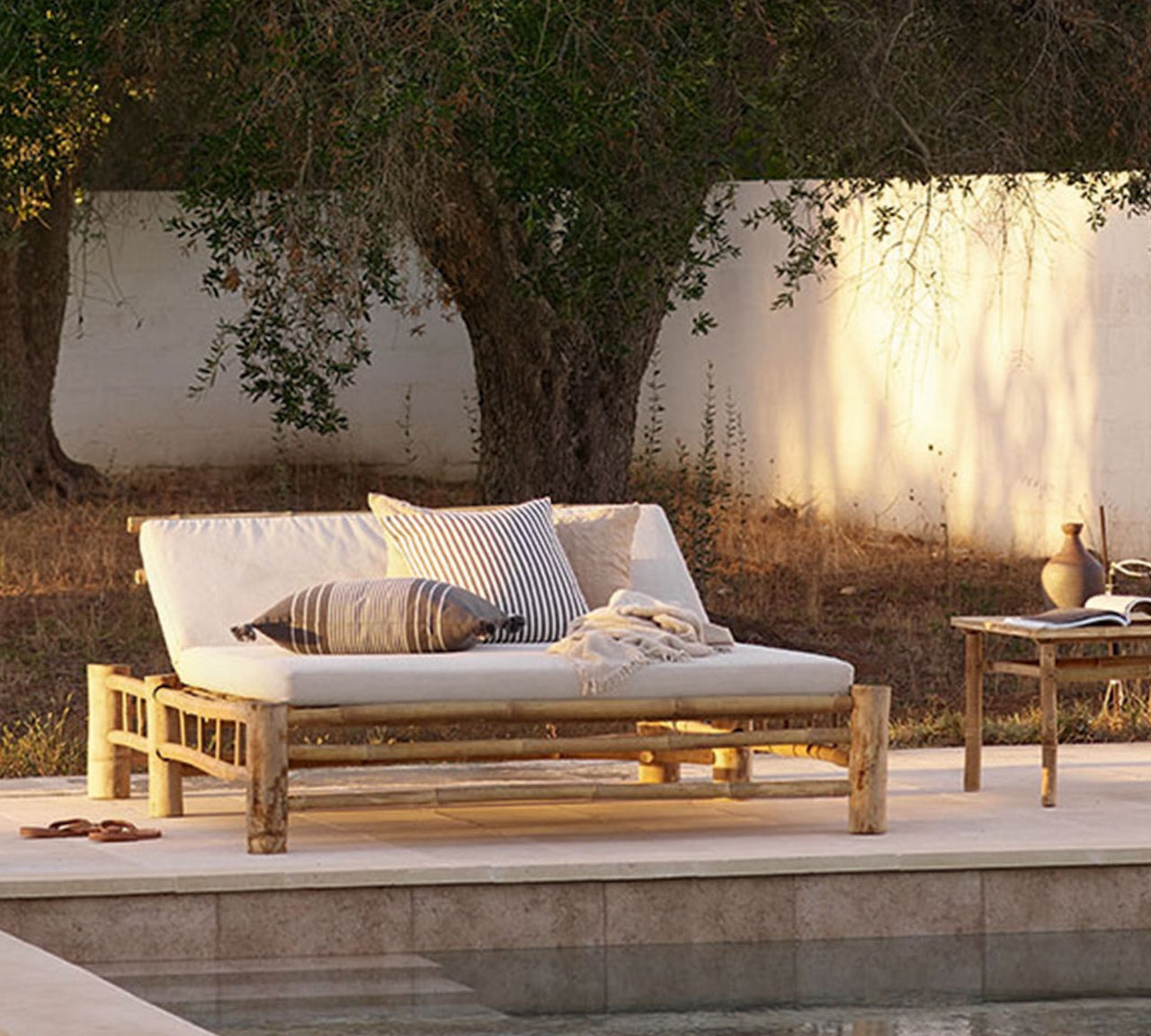 BAMBOO DOUBLE SUN LOUNGER