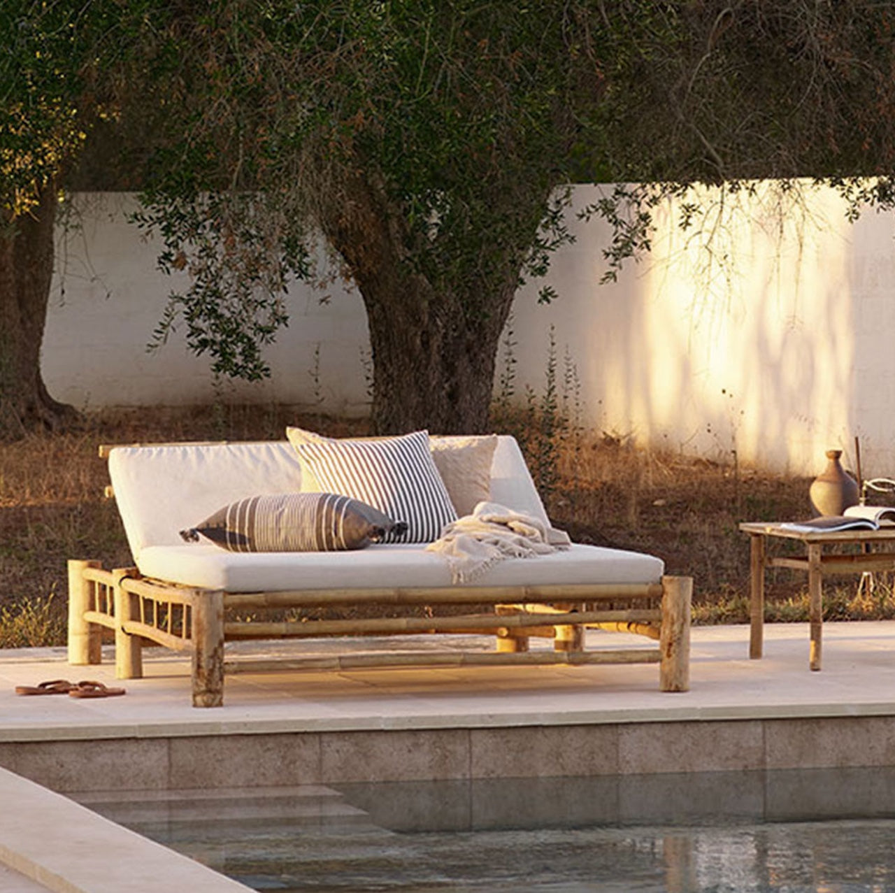 BAMBOO DOUBLE SUN LOUNGER