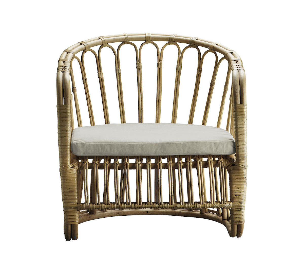 Boho rattan lounge chair by Tine K