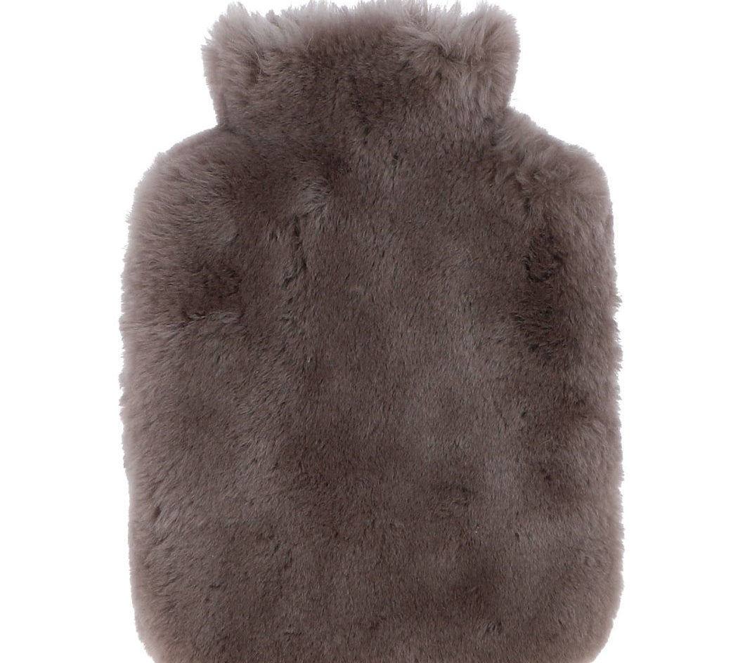 taupe grey hot water bottle 