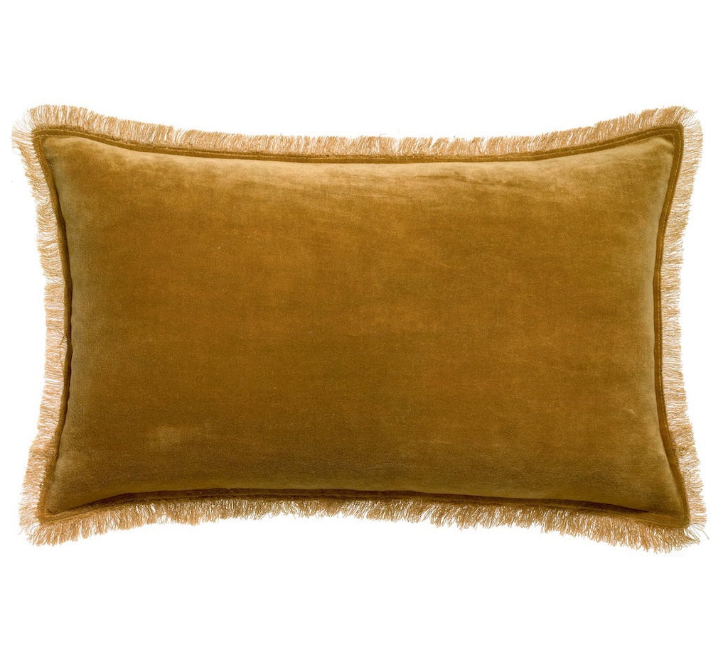 bronze velvet cushion