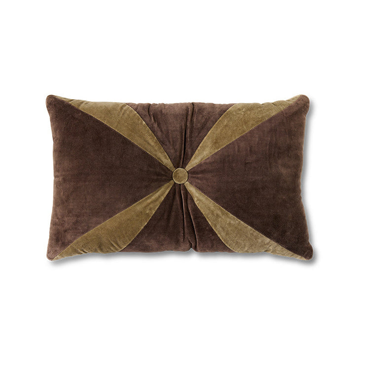 Brown velvet Cushion by HKLIVING