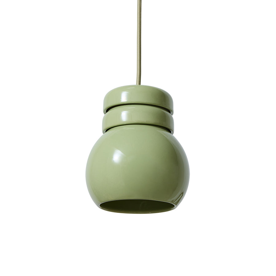 Bulb Shaped Pendant Light Pistachio green by HKLIVING