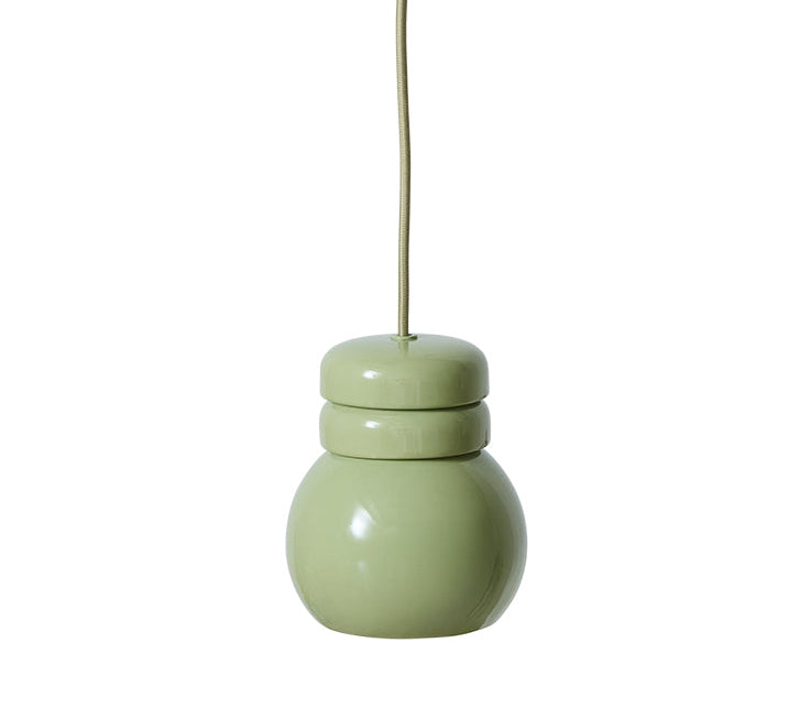 Bulb Shaped Pendant Light Pistachio green by HKLIVING