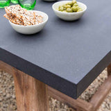 detail of burcot dining table