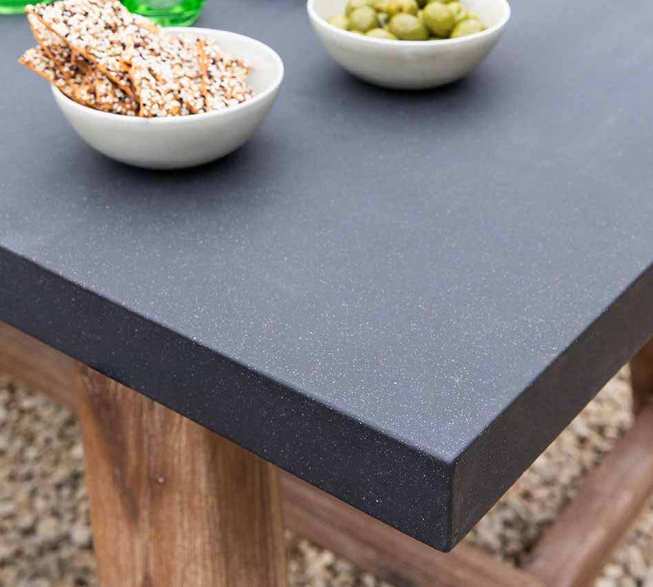 detail of burcot dining table