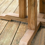 Burcot Outdoor Dining Table leg detail