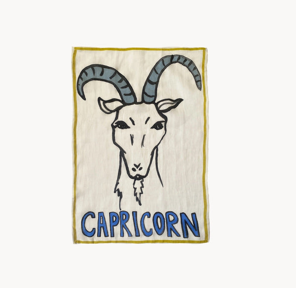 Capricorn tea towel by amuse la bouche