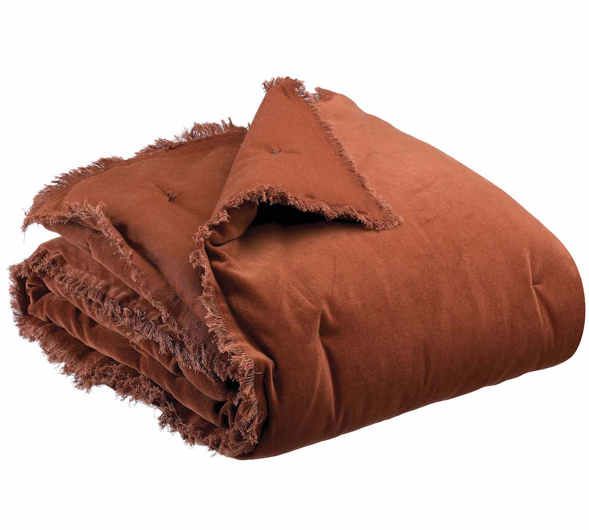 warm brown velvet throw 
