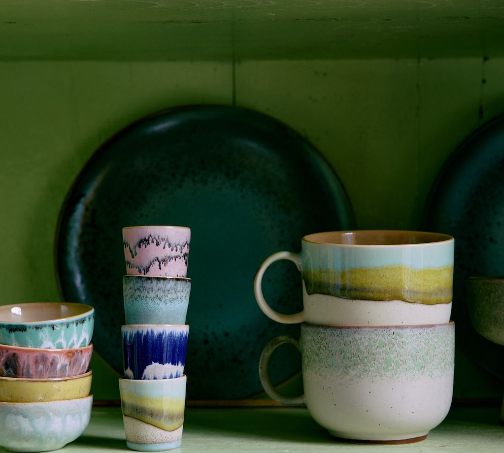 70's Ceramic Egg Cups and mugs by HKLIVING