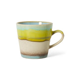1970's Ceramic mug with multicolored glaze by HKLIVING