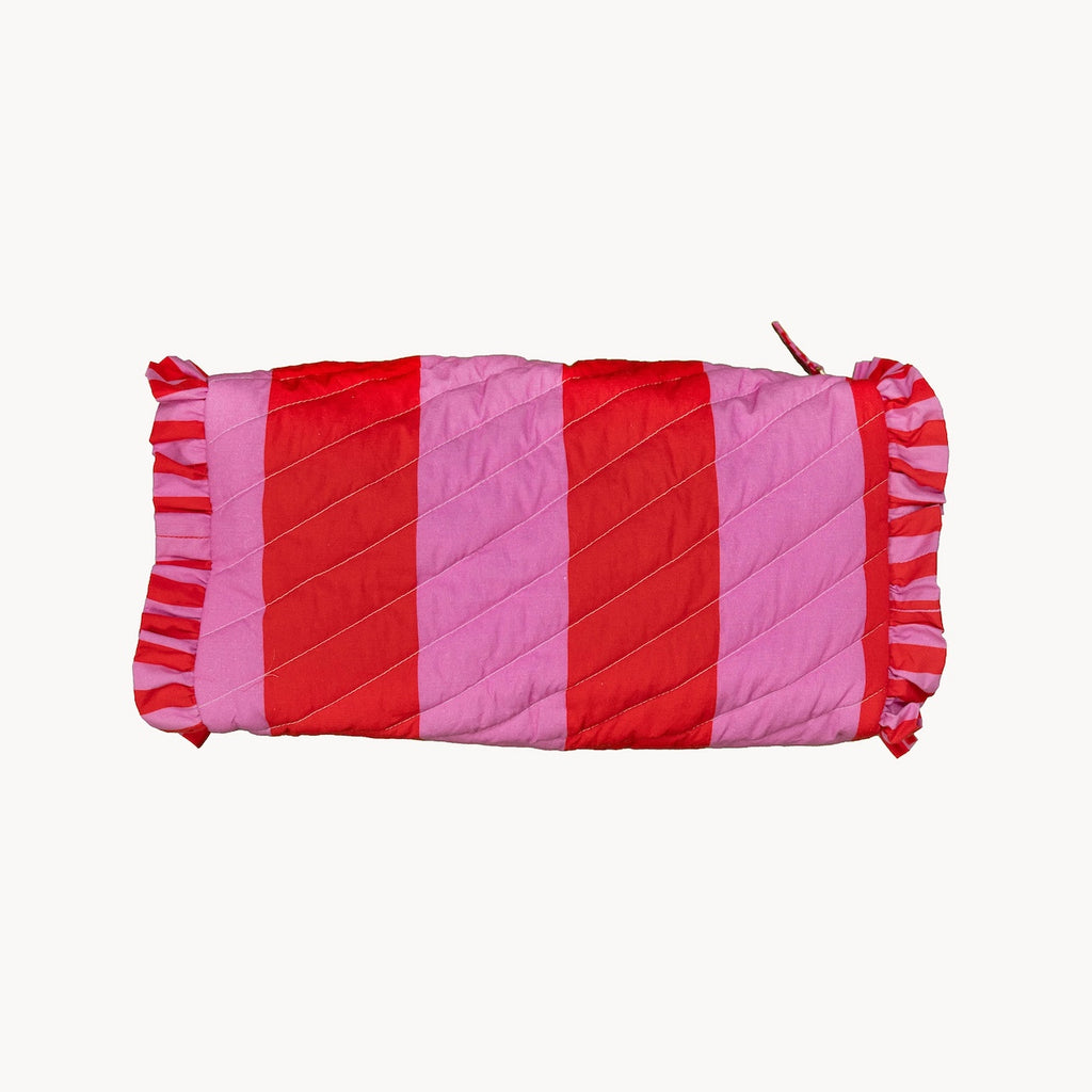 Pink Stripe Cosmetics Bag by Amuse la bouche