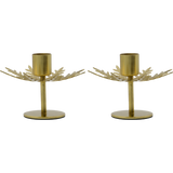gold metal candle holders 