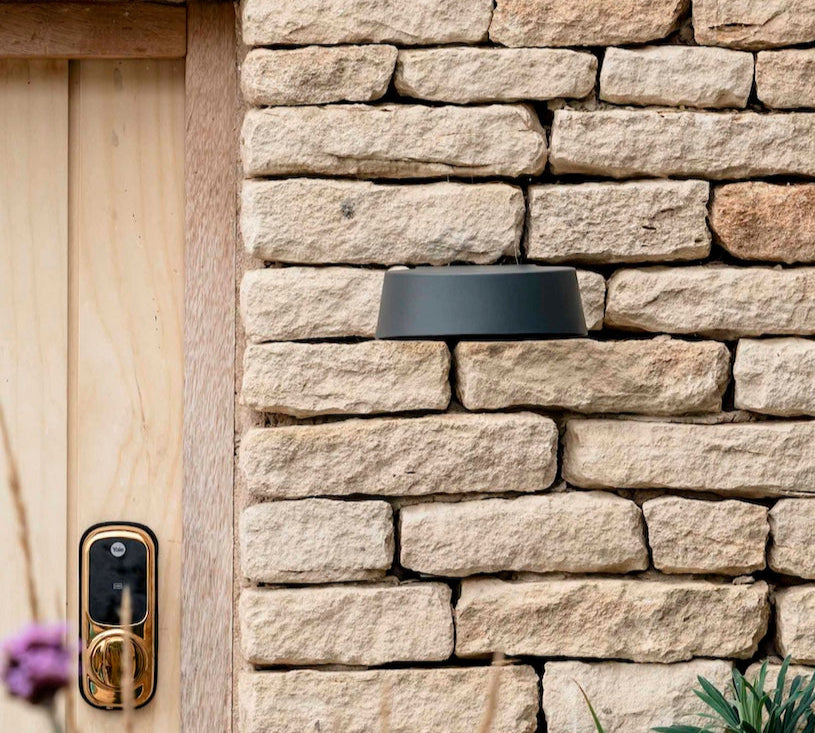 Litchum Outdoor Wall Light in Grey by Garden Trading