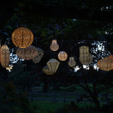 Solar Lantern Blue Cylinder