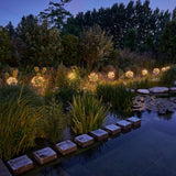 green dandelion stake lights by light style 