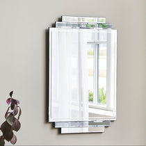Art deco style rectangular mirror