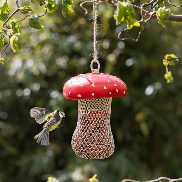 Mushroom Shaped Bird Nut Feeder