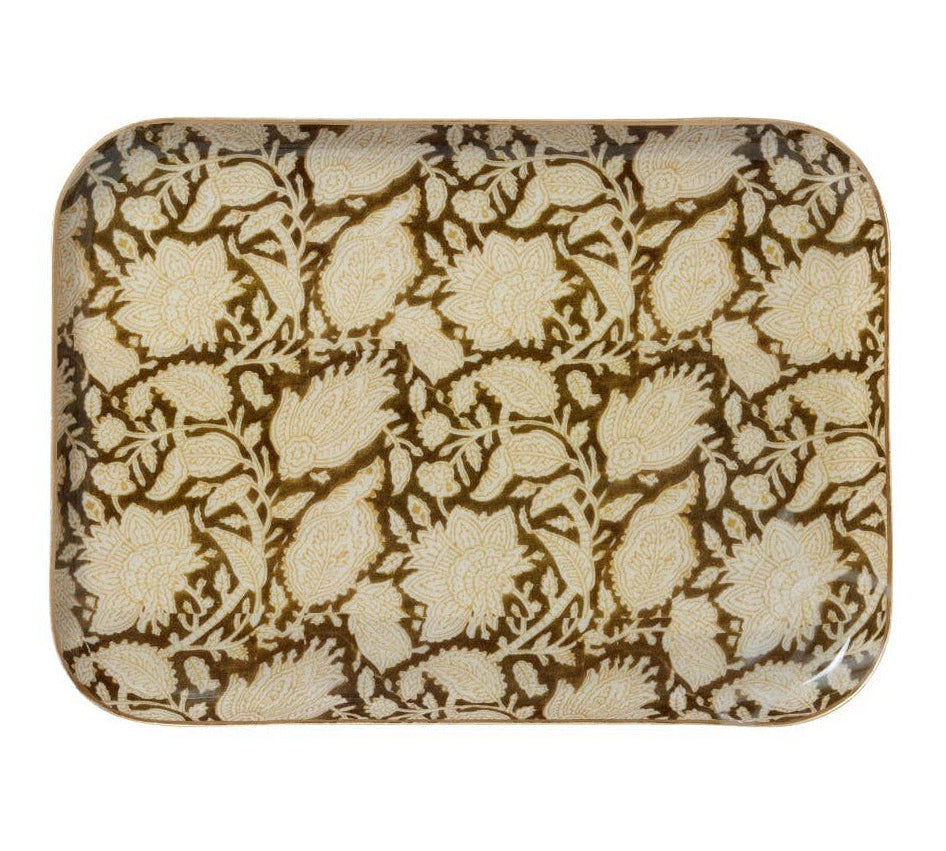 floral Serving tray - Chandra Kaki