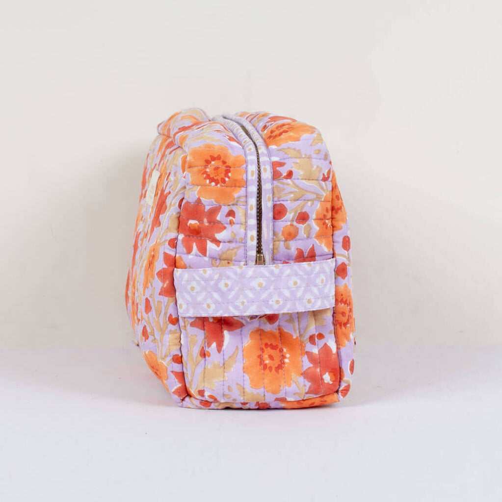 Floribunda Cosmetics Bag in Lilac