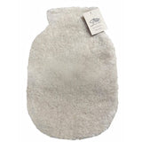 grey wool fleece hot water bottle 