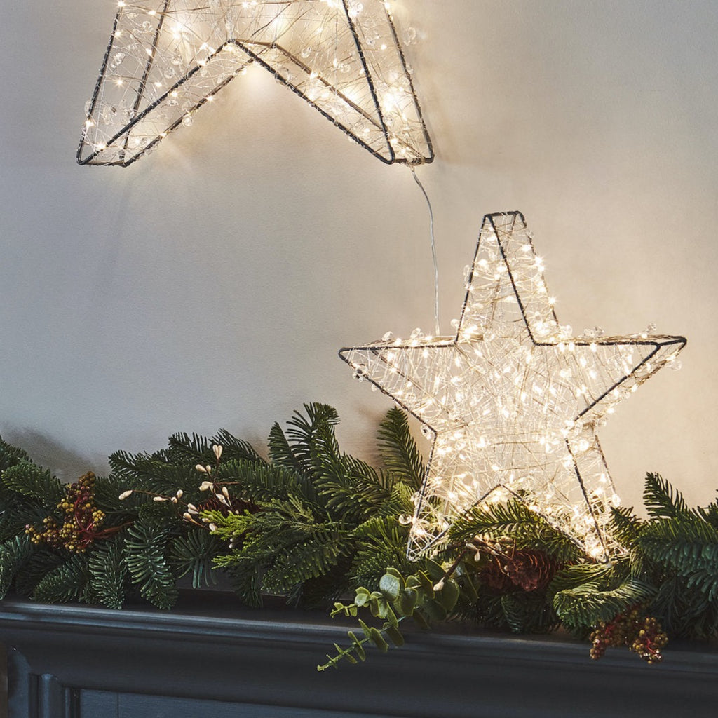 Silver Christmas Star Light