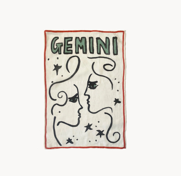 Gemini Tea Towel by Amuse La Bouche
