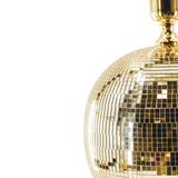 Gold disco ball on a white background