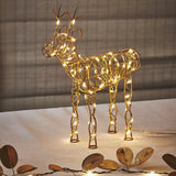 Gold wire reindeer light by Lightstyle 