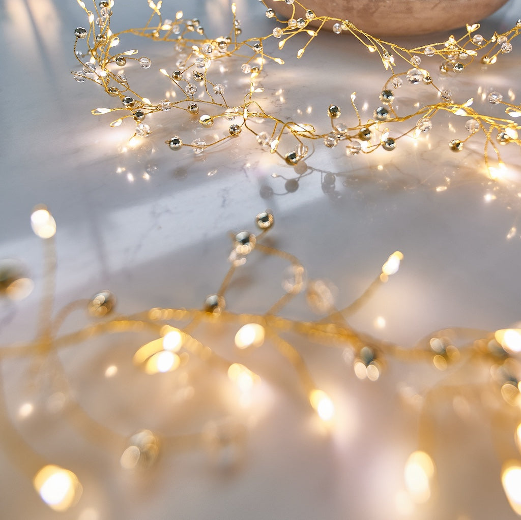 Gold Fairy Lights with bells