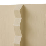 detail of grain on beige cabinet 