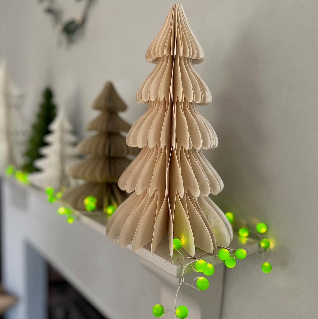 Paper Christmas tree decorations