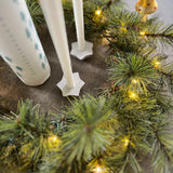 Faux Pine Wreath with Lights