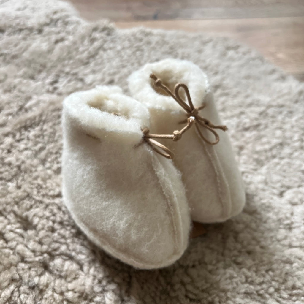 Pure Wool Fleece Baby Booties