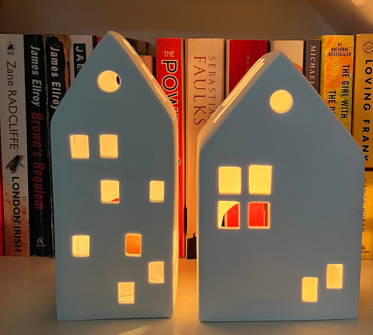 White porcelain Christmas house