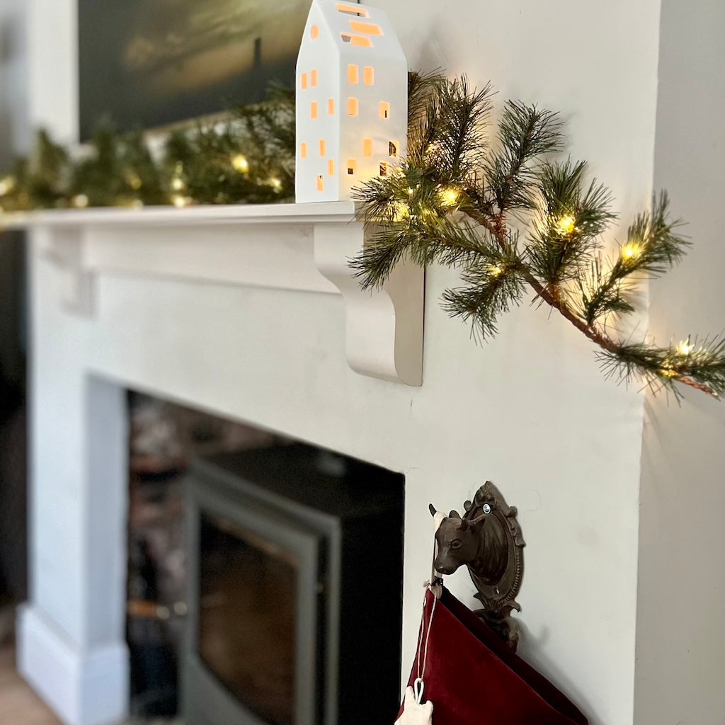 Christmas garland with LED lights 