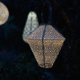 gold diamond solar lantern