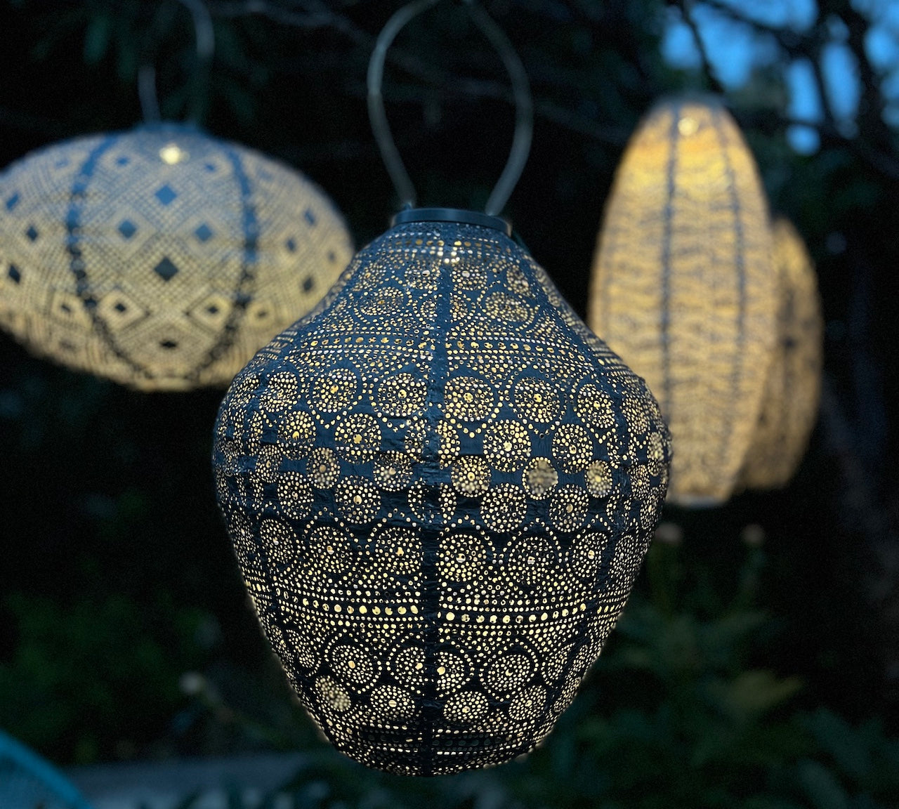 solar lantern dark grey